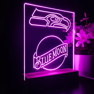 Seattle Seahawks Blue Moon LED Desk Light