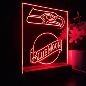 Seattle Seahawks Blue Moon LED Desk Light