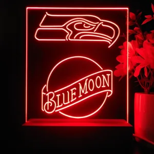 Seattle Seahawks Blue Moon LED Desk Light