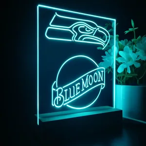 Seattle Seahawks Blue Moon LED Desk Light