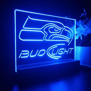 Seattle Seahawks Bud Light 2 LED Desk Light