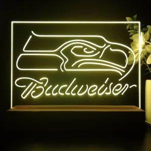 Seattle Seahawks Budweiser LED Desk Light