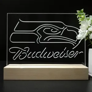 Seattle Seahawks Budweiser LED Desk Light