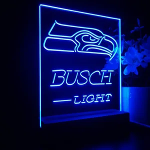 Seattle Seahawks Busch Busch Light LED Desk Light