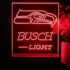 Seattle Seahawks Busch Busch Light LED Desk Light