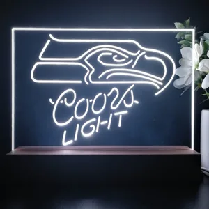 Seattle Seahawks Coors Light LED Desk Light