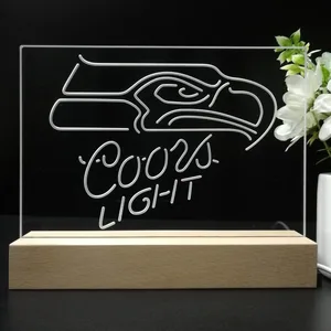 Seattle Seahawks Coors Light LED Desk Light