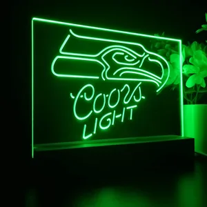 Seattle Seahawks Coors Light LED Desk Light