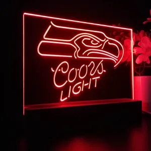 Seattle Seahawks Coors Light LED Desk Light