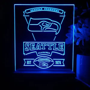 Seattle Seahawks EST 1976 LED Desk Light