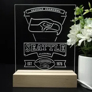 Seattle Seahawks EST 1976 LED Desk Light