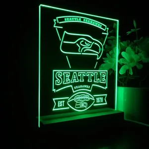 Seattle Seahawks EST 1976 LED Desk Light