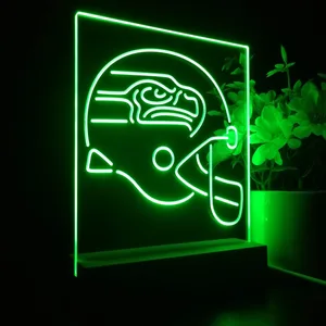 Seattle Seahawks Helmet LED Desk Light