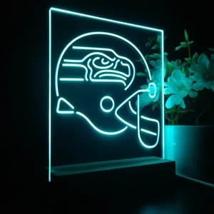 Seattle Seahawks Helmet LED Desk Light