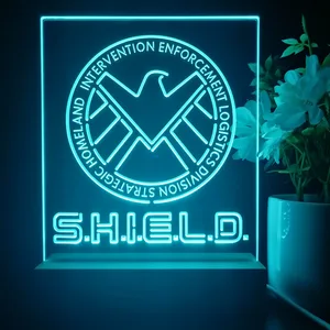 S.H.I.E.L.D. Logo LED Desk Light