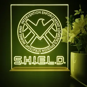 S.H.I.E.L.D. Logo LED Desk Light