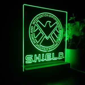 S.H.I.E.L.D. Logo LED Desk Light