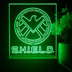 S.H.I.E.L.D. Logo LED Desk Light