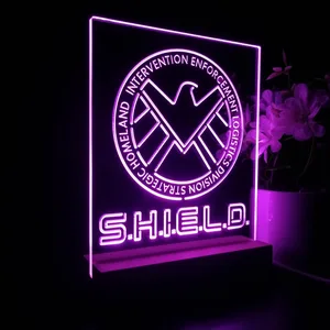 S.H.I.E.L.D. Logo LED Desk Light