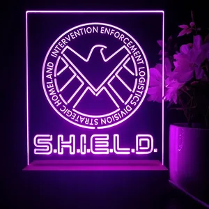 S.H.I.E.L.D. Logo LED Desk Light