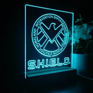 S.H.I.E.L.D. Logo LED Desk Light