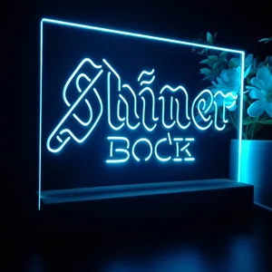 Shiner Bock Banner 1 LED Desk Light