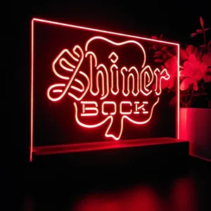 Shiner Bock Clover Shamrock LED Desk Light