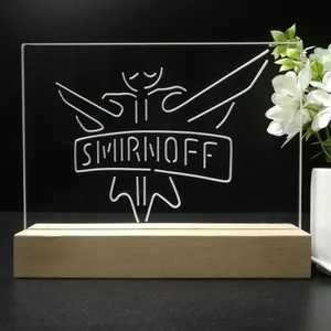 Smirnoff Logo Plain LED Desk Light