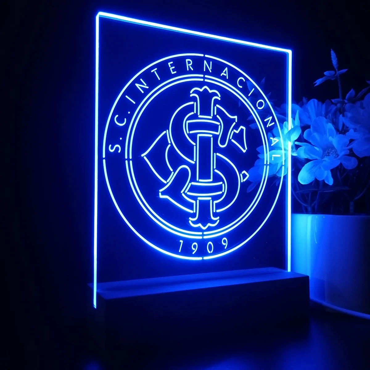 Sport Club Internacional Logo LED Desk Light
