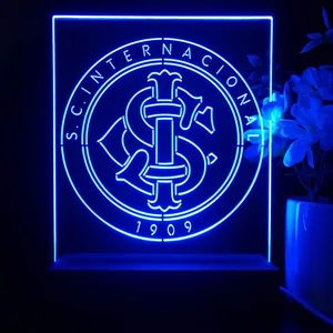 Sport Club Internacional Logo LED Desk Light