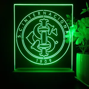 Sport Club Internacional Logo LED Desk Light
