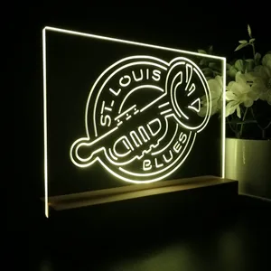 St Louis Blues Alternate LED Desk Light