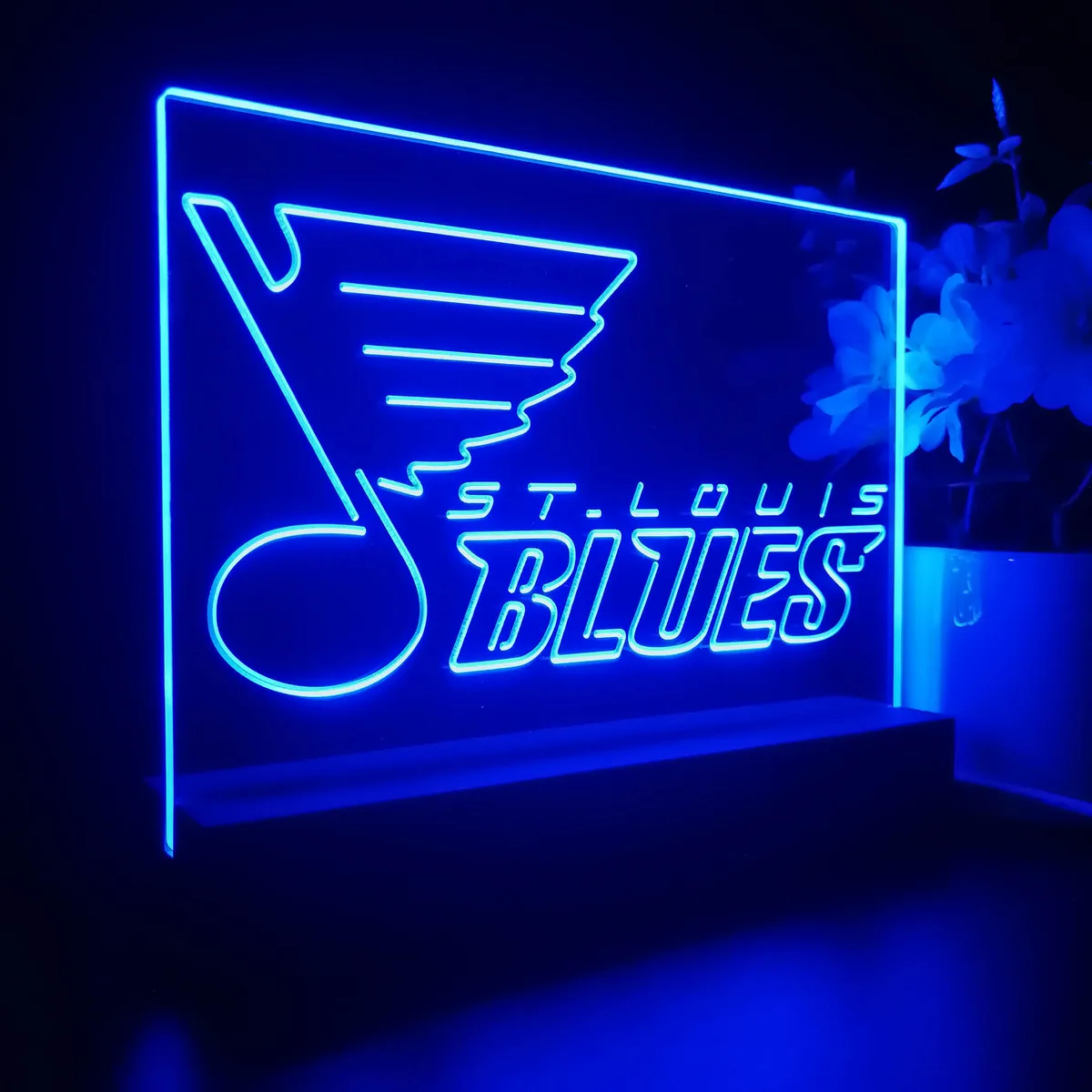 St Louis Blues Logo 2 LED Desk Light
