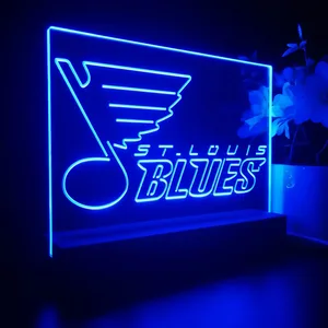 St Louis Blues Logo 2 LED Desk Light