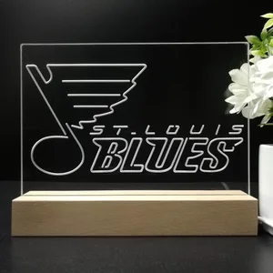 St Louis Blues Logo 2 LED Desk Light