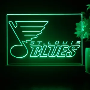 St Louis Blues Logo 2 LED Desk Light