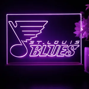 St Louis Blues Logo 2 LED Desk Light