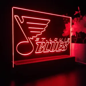 St Louis Blues Logo 2 LED Desk Light