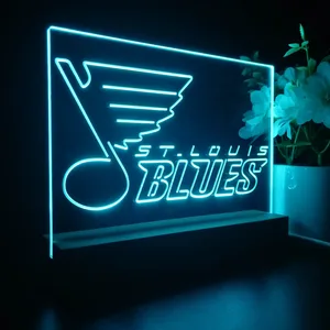 St Louis Blues Logo 2 LED Desk Light