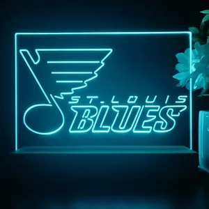 St Louis Blues Logo 2 LED Desk Light