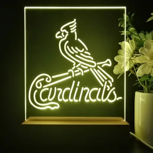 St Louis Cardinals Logo 1 LED Desk Light