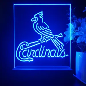 St Louis Cardinals Logo 1 LED Desk Light