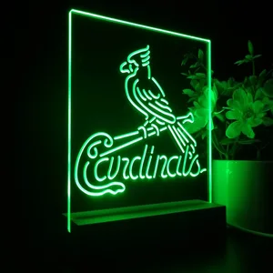 St Louis Cardinals Logo 1 LED Desk Light