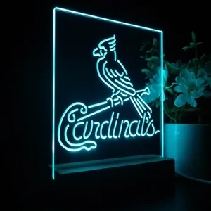 St Louis Cardinals Logo 1 LED Desk Light
