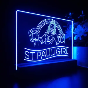 St. Pauli Girl Beer Girl LED Desk Light