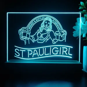 St. Pauli Girl Beer Girl LED Desk Light