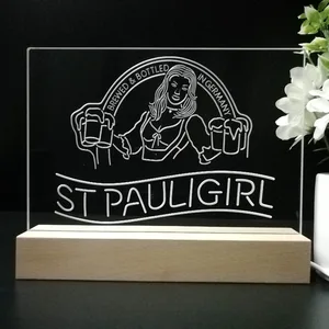 St. Pauli Girl Beer Girl LED Desk Light