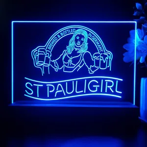 St. Pauli Girl Beer Girl LED Desk Light