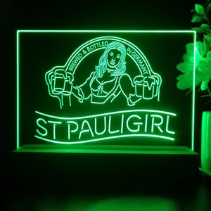St. Pauli Girl Beer Girl LED Desk Light