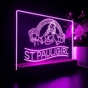 St. Pauli Girl Beer Girl LED Desk Light